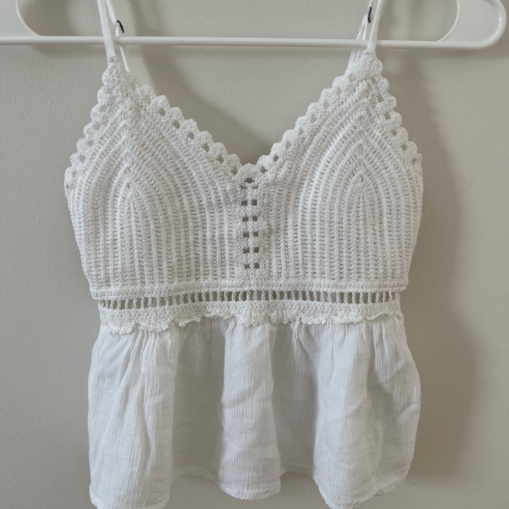 Hollister White Tank Top